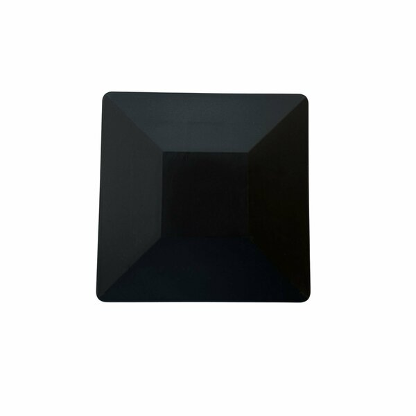 Nuvo Iron 4in. x 4in. Black Plastic Pyramid Post Cap. Fits over 4in x 4in nominal posts PCP26BLK